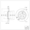 E-Line Blank Brake Rotor, Fits Select Acura/Honda, Position: Rear - image 2