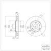 E-Line Blank Brake Rotor, 1996-2011 Fits Multiple Makes/Models, Position: Front - image 1
