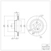 E-Line Blank Brake Rotor, 2003-2017 Mercedes-Benz, Position: Rear - image 1
