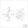 E-Line Blank Brake Rotor, 2007-2013 Mercedes-Benz, Position: Rear - image 1