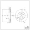 E-Line Blank Brake Rotor, 2006-2011 Mercedes-Benz, Position: Front - image 3