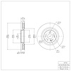 E-Line Blank Brake Rotor, 2000-2005 Mercedes-Benz, Position: Front - image 1
