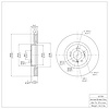 E-Line Blank Brake Rotor, 2006-2012 Mercedes-Benz, Position: Front - image 1