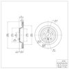 E-Line Blank Brake Rotor, 2012-2019 Mercedes-Benz, Position: Rear - image 4