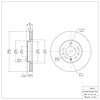 E-Line Blank Brake Rotor, 2003-2011 GM, Position: Front - image 1