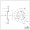E-Line Blank Brake Rotor, 2003-2011 GM, Position: Rear - image 3