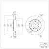 E-Line Blank Brake Rotor, 2003-2011 GM, Position: Rear