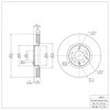 E-Line Blank Brake Rotor, 2003-2011 GM, Position: Front - image 4