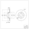 E-Line Blank Brake Rotor, 1970-1973 Infiniti/Nissan, Position: Front - image 4