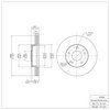 E-Line Blank Brake Rotor, 1989-1990 Infiniti/Nissan, Position: Front - image 3