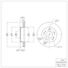 E-Line Blank Brake Rotor, 1994-1996 Infiniti/Nissan, Position: Front - image 1