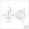 E-Line Blank Brake Rotor, Fits Select Fits Multiple Makes/Models, Position: Rear - image 2
