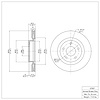 E-Line Blank Brake Rotor, 2007-2013 Infiniti/Nissan, Position: Front - image 1