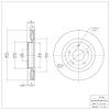 E-Line Blank Brake Rotor, 2011-2019 Infiniti/Nissan, Position: Front - image 1