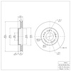 E-Line Blank Brake Rotor, 1991-2004 Fits Multiple Makes/Models, Position: Front - image 1