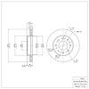 E-Line Blank Brake Rotor, 1988-2007 Fits Multiple Makes/Models, Position: Front