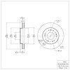 E-Line Blank Brake Rotor, 1990-2005 Fits Multiple Makes/Models, Position: Front - image 1