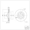 E-Line Blank Brake Rotor, 2008-2015 Mitsubishi, Position: Front - image 1