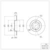 E-Line Blank Brake Rotor, 2001-2006 Audi/Porsche/Volkswagen, Position: Rear - image 4