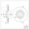 E-Line Blank Brake Rotor, 1998-2009 Audi/Porsche/Volkswagen, Position: Front - image 3