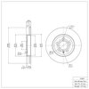 E-Line Blank Brake Rotor, 2000-2009 Audi/Porsche/Volkswagen, Position: Rear - image 3