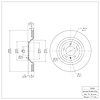 E-Line Blank Brake Rotor, 2005-2011 Audi/Porsche/Volkswagen, Position: Rear - image 1