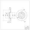 E-Line Blank Brake Rotor, Fits Select Audi/Porsche/Volkswagen, Position: Rear - image 3