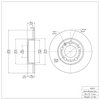 E-Line Blank Brake Rotor, 1998-2020 Audi/Porsche/Volkswagen, Position: Rear - image 3