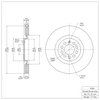 E-Line Blank Brake Rotor, 2000-2006 Audi/Porsche/Volkswagen, Position: Front - image 2