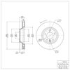 E-Line Blank Brake Rotor, 2003-2015 Audi/Porsche/Volkswagen, Position: Left Front - image 2