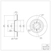 E-Line Blank Brake Rotor, 2005-2018 Audi/Porsche/Volkswagen, Position: Rear - image 1