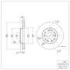E-Line Blank Brake Rotor, 1990-1990 Lexus/Toyota/Scion, Position: Front - image 1