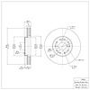 E-Line Blank Brake Rotor, 1992-2010 Lexus/Toyota/Scion, Position: Front - image 1