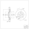 E-Line Blank Rotor, 2006-2015 Lexus/Toyota/Scion, Position: Front Right - image 1