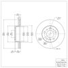 E-Line Blank Brake Rotor, 1983-1986 Lexus/Toyota/Scion, Position: Front - image 4