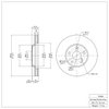 E-Line Blank Brake Rotor, 1999-2007 Lexus/Toyota/Scion, Position: Front - image 2
