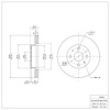 E-Line Blank Brake Rotor, 1993-2002 Fits Multiple Makes/Models, Position: Front - image 1