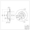 E-Line Blank Brake Rotor, 1993-1998 Lexus/Toyota/Scion, Position: Rear - image 3