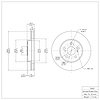 E-Line Blank Brake Rotor, 1994-2000 Lexus/Toyota/Scion, Position: Front - image 1