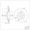 E-Line Blank Brake Rotor, 2006-2019 Lexus/Toyota/Scion, Position: Front - image 1