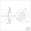 E-Line Blank Brake Rotor, 2006-2020 Fits Multiple Makes/Models, Position: Front