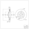 E-Line Blank Brake Rotor, 2009-2015 Lexus/Toyota/Scion, Position: Front - image 1