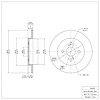 E-Line Blank Brake Rotor, 2012-2018 Lexus/Toyota/Scion, Position: Rear - image 1