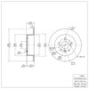 E-Line Blank Brake Rotor, 2012-2018 Lexus/Toyota/Scion, Position: Rear - image 3