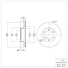 E-Line Blank Brake Rotor, 2003-2009 Lexus/Toyota/Scion, Position: Front - image 1