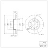 E-Line Blank Brake Rotor, Fits Select Lexus/Toyota/Scion, Position: Front - image 1