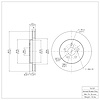 E-Line Blank Brake Rotor, 2004-2009 Lexus/Toyota/Scion, Position: Front - image 1
