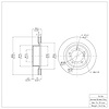 E-Line Blank Brake Rotor, Fits Select Lexus/Toyota/Scion, Position: Front - image 1