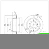 E-Line Blank Brake Rotor, Fits Select Lexus/Toyota/Scion, Position: Rear - image 1