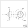 E-Line Blank Brake Rotor, Fits Select Lexus/Toyota/Scion, Position: Front - image 1